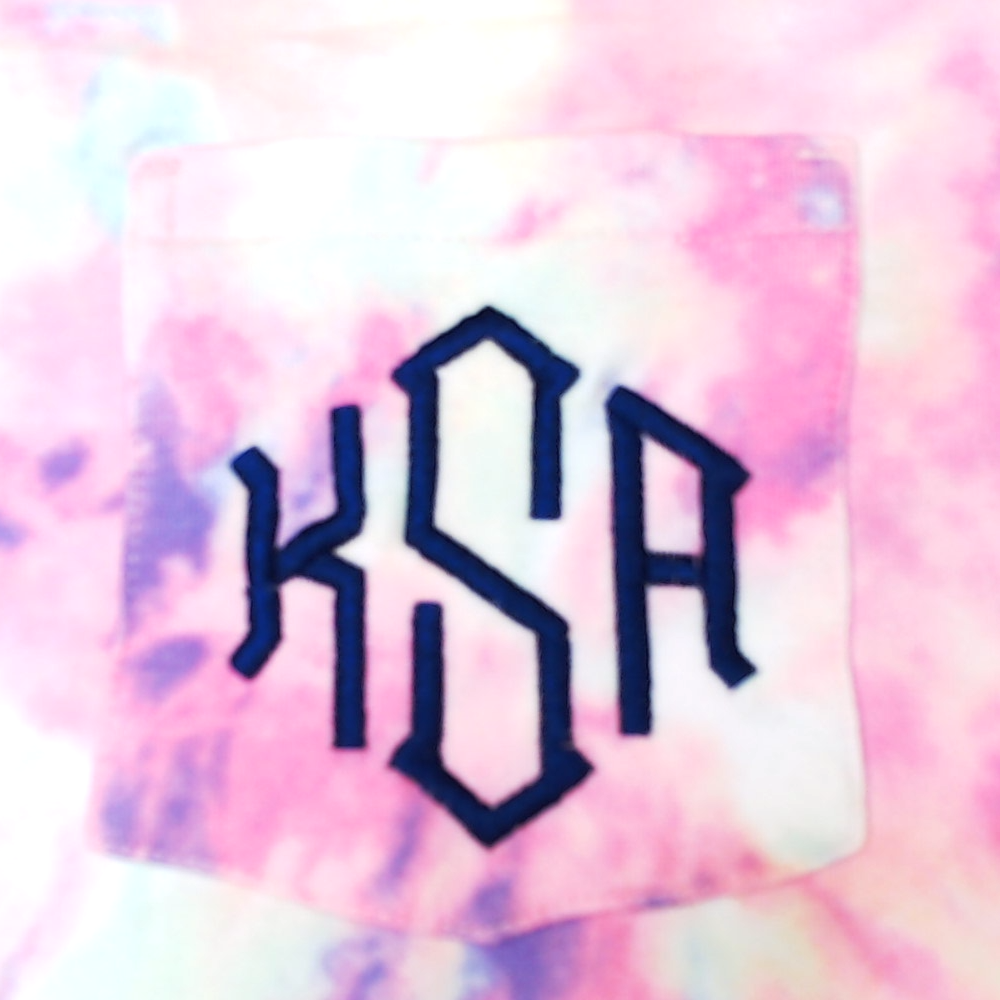 BLOOPER CLOTHING: Monogrammed Tie Dye T-Shirt