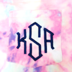 BLOOPER CLOTHING: Monogrammed Tie Dye T-Shirt