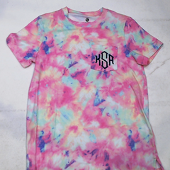 BLOOPER CLOTHING: Monogrammed Tie Dye T-Shirt