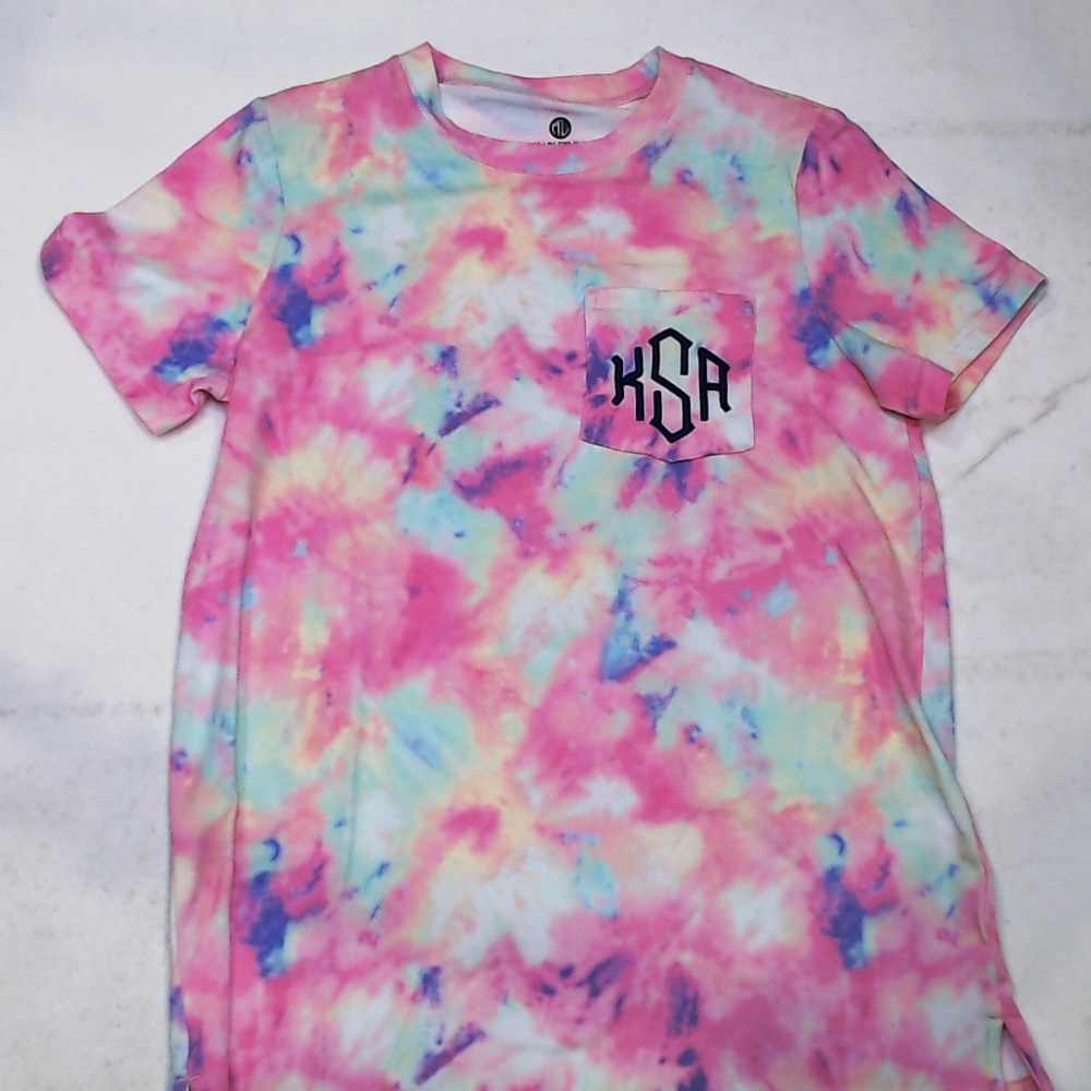 BLOOPER CLOTHING: Monogrammed Tie Dye T-Shirt