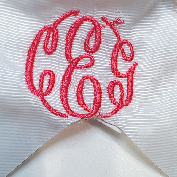BLOOPER KIDS: Monogrammed Girls Hair Bow