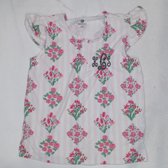 BLOOPER CLOTHING: Monogrammed Ruffle Pajama Top