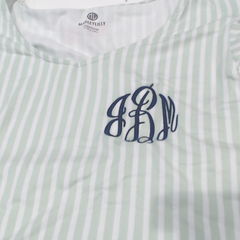 BLOOPER CLOTHING: Monogrammed Ruffle Pajamas