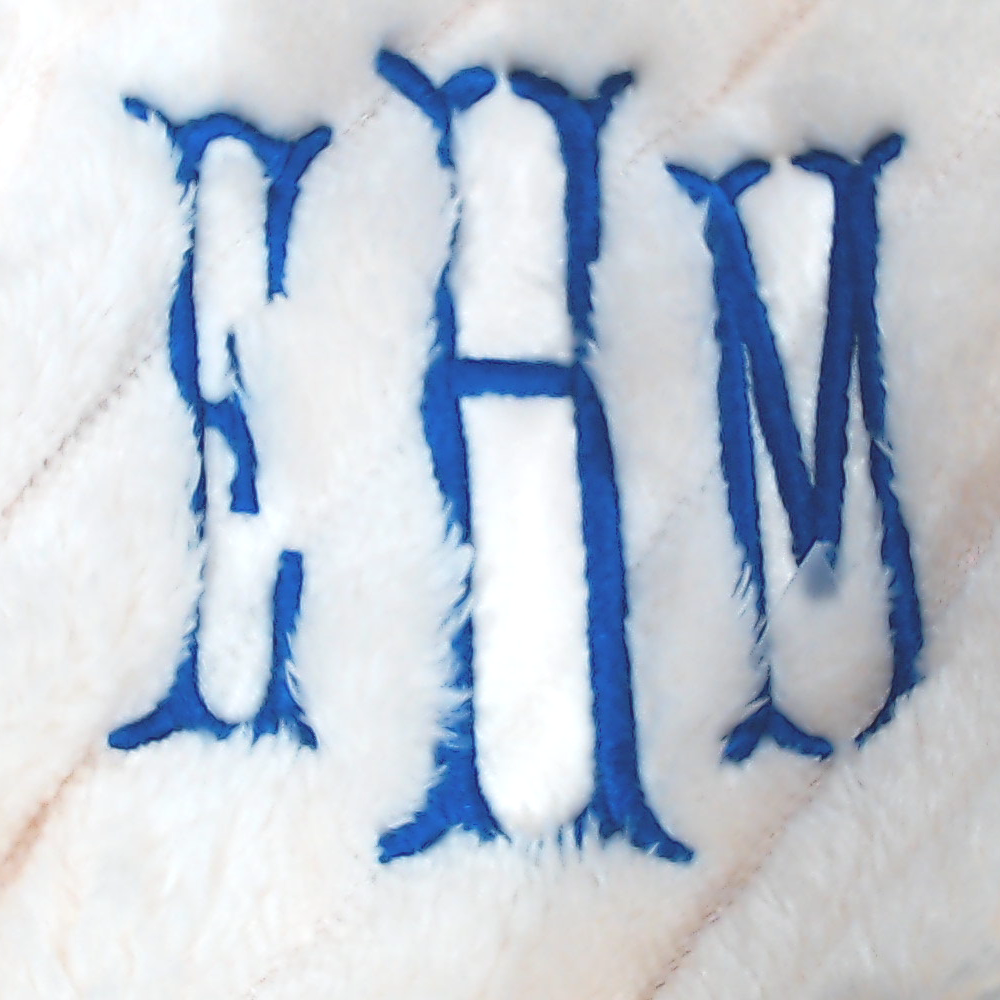 BLOOPER CLOTHING: Monogrammed Plush Robe