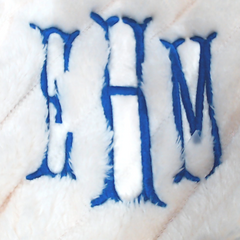 BLOOPER CLOTHING: Monogrammed Plush Robe