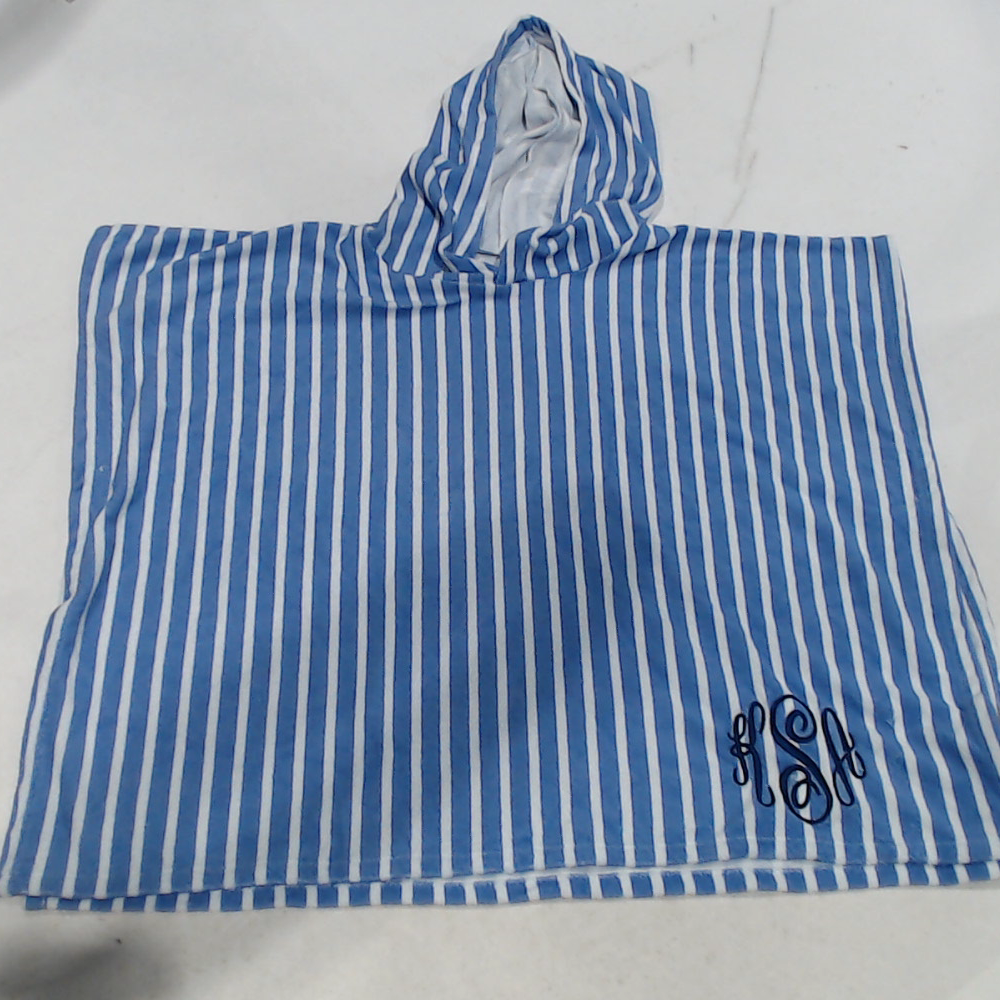BLOOPER KIDS: Monogrammed Toddler Hooded Towel Poncho