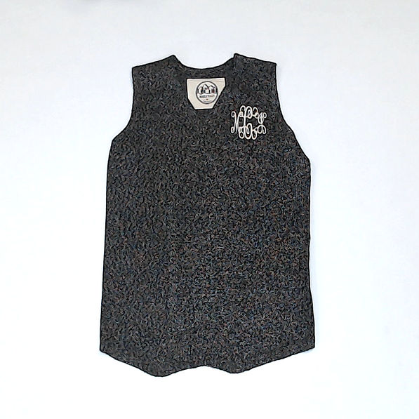 BLOOPER KIDS: Monogrammed Youth Knit Vest