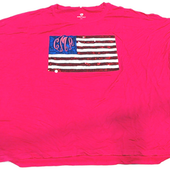 BLOOPER CLOTHING: Monogrammed Sequin Flag Tee