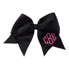 Monogrammed Girls Hair Bow | Black