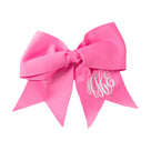 Monogrammed Girls Hair Bow | Hot Pink