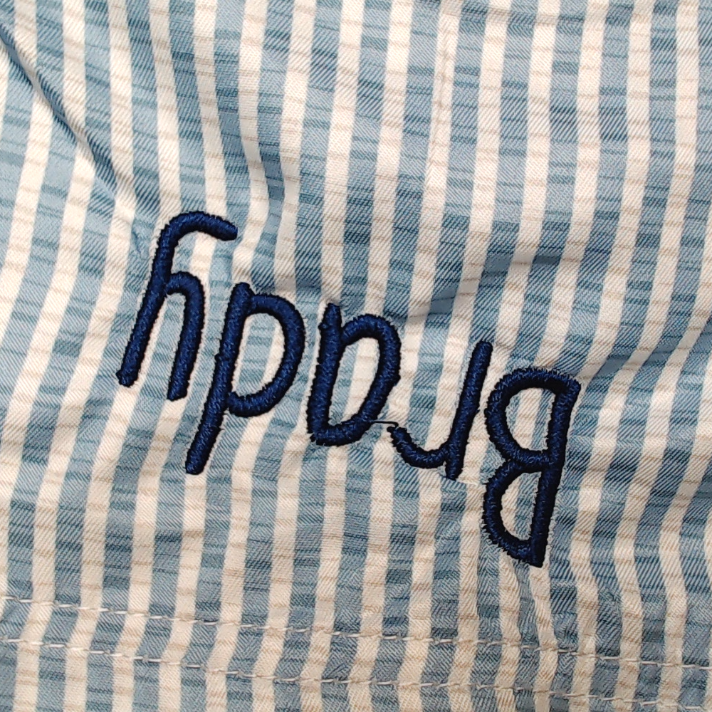 BLOOPER KIDS: Monogrammed Boys Swim Trunks
