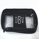 BLOOPER BAG: Monogrammed Clear Toiletry Case