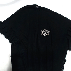 BLOOPER CLOTHING: Monogrammed Poncho Cardigan