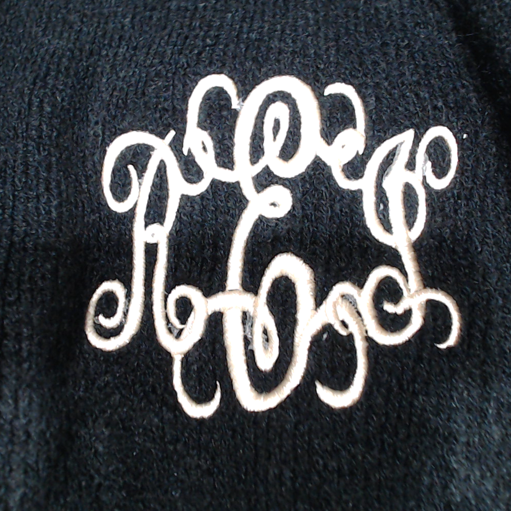 BLOOPER CLOTHING: Monogrammed Poncho Cardigan