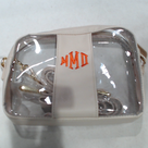 BLOOPER BAG: Monogrammed Clear Stadium Crossbody Bag