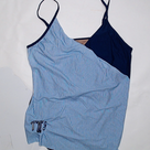 BLOOPER SWIM: Monogrammed Ruched Tankini