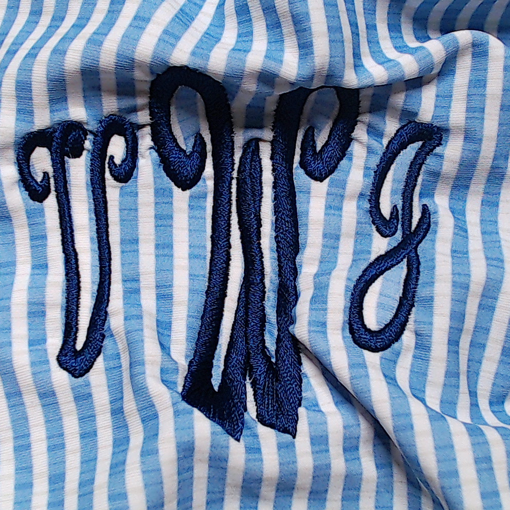 BLOOPER SWIM: Monogrammed Ruched Tankini