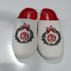 BLOOPER SHOES: Monogrammed Slippers