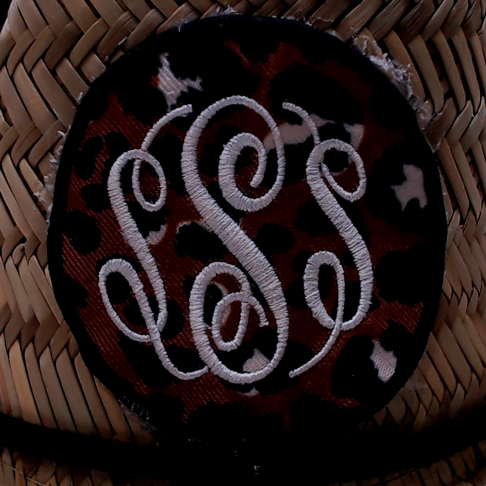 BLOOPER KIDS: Monogrammed Kids Straw Hat