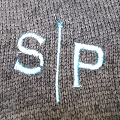 BLOOPER CLOTHING: Monogrammed Colorblock Quarter Zip Pullover