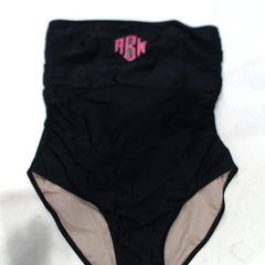 BLOOPER SWIM: Monogrammed One Piece Bathing Suit