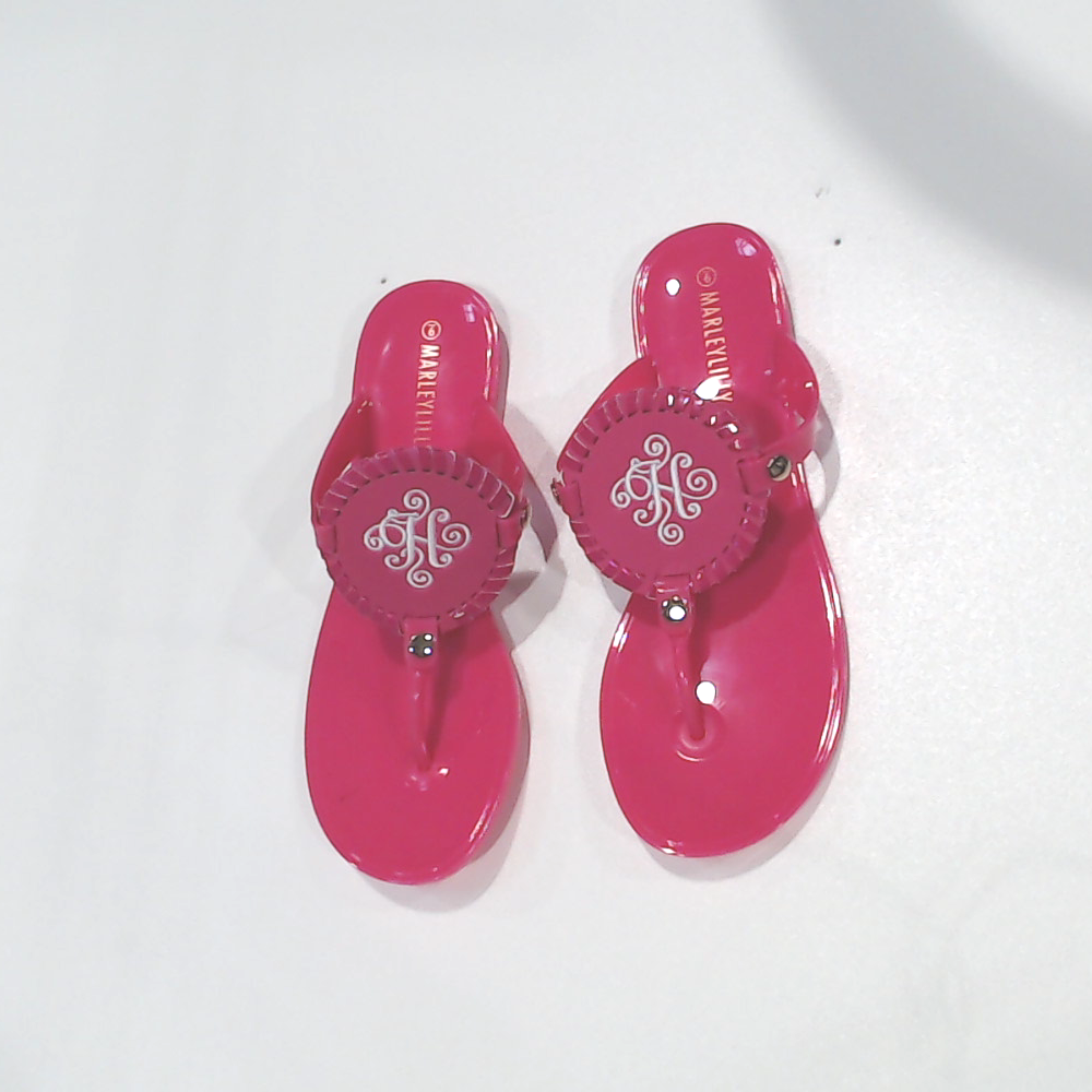 BLOOPER SHOES: Monogrammed Flip Flops