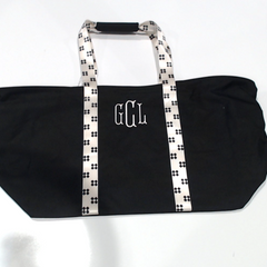 BLOOPER BAG: Monogrammed Extra Large Tote Bag