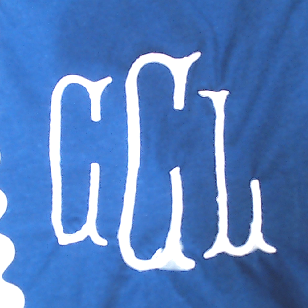BLOOPER SWIM: Monogrammed Ric Rac Cover Up