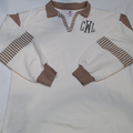 BLOOPER CLOTHING: Monogrammed Colorblock Sweatshirt