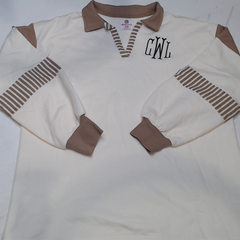 BLOOPER CLOTHING: Monogrammed Colorblock Sweatshirt