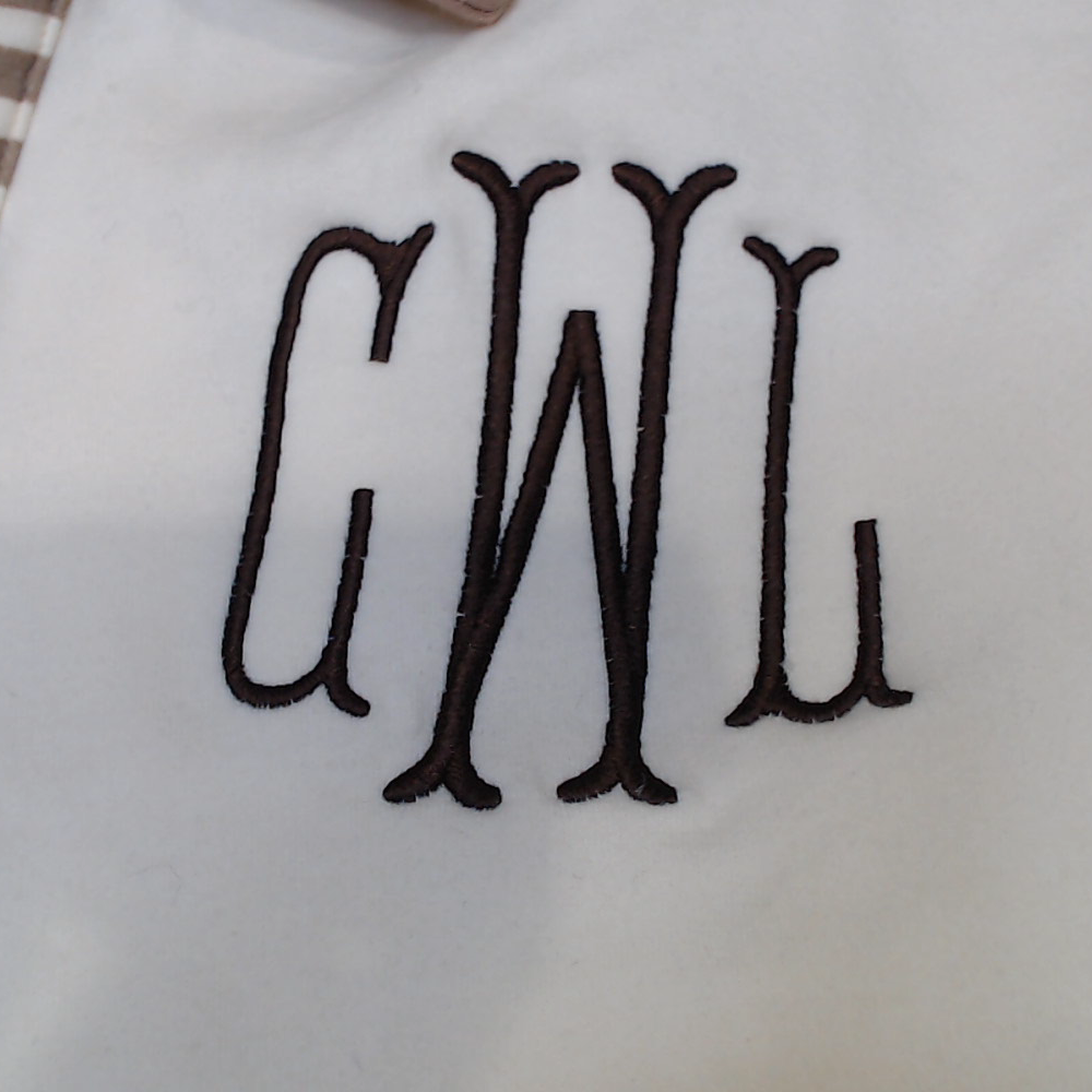 BLOOPER CLOTHING: Monogrammed Colorblock Sweatshirt