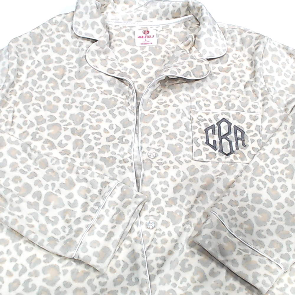 BLOOPER CLOTHING: Monogrammed Pajama Top