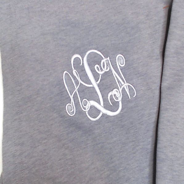 BLOOPER CLOTHING: Monogrammed Sweatshirt Cardigan