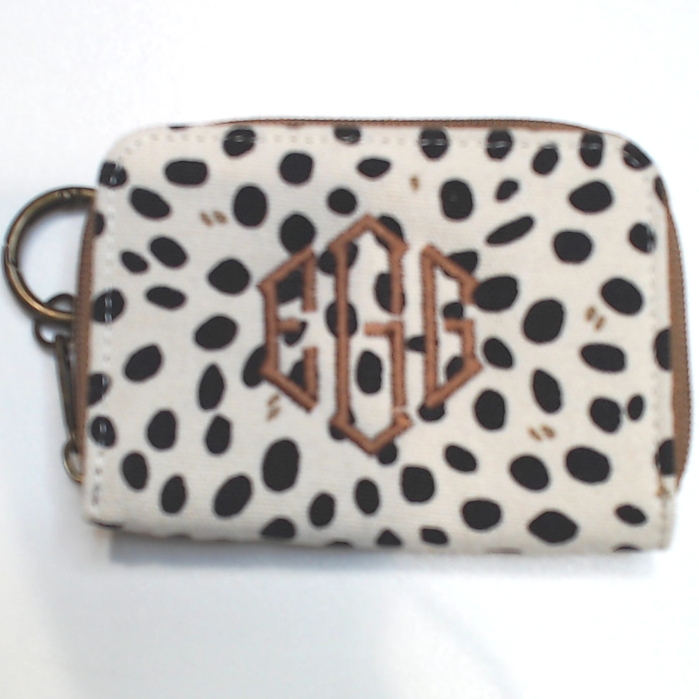 BLOOPER ACCESSORY: Monogrammed Keychain Wallet