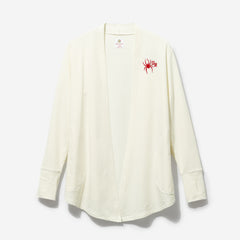 richmond spiders sweatshirt cardigan in heathered oatmeal