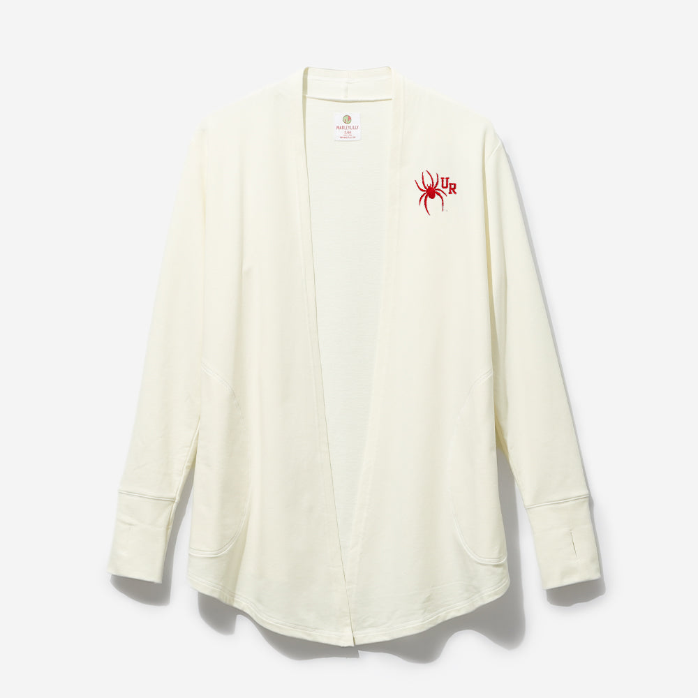 richmond spiders sweatshirt cardigan in heathered oatmeal