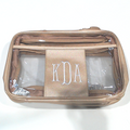 BLOOPER BAG: Monogrammed Clear Toiletry Case