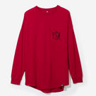 Monogrammed Long Sleeve Shirt | Crimson