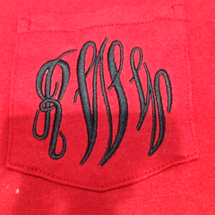 BLOOPER CLOTHING: Monogrammed Long Sleeve Shirt