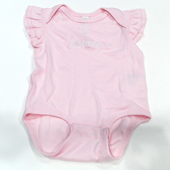 BLOOPER KIDS: Monogrammed Flutter Sleeve Bodysuit