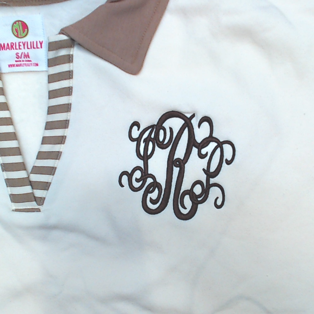BLOOPER CLOTHING: Monogrammed Colorblock Sweatshirt