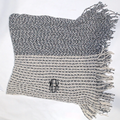 BLOOPER CLOTHING: Monogrammed Striped Chenille Poncho