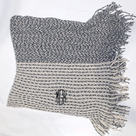 BLOOPER CLOTHING: Monogrammed Striped Chenille Poncho
