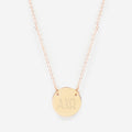 alpha chi omega gold delicate disc necklace