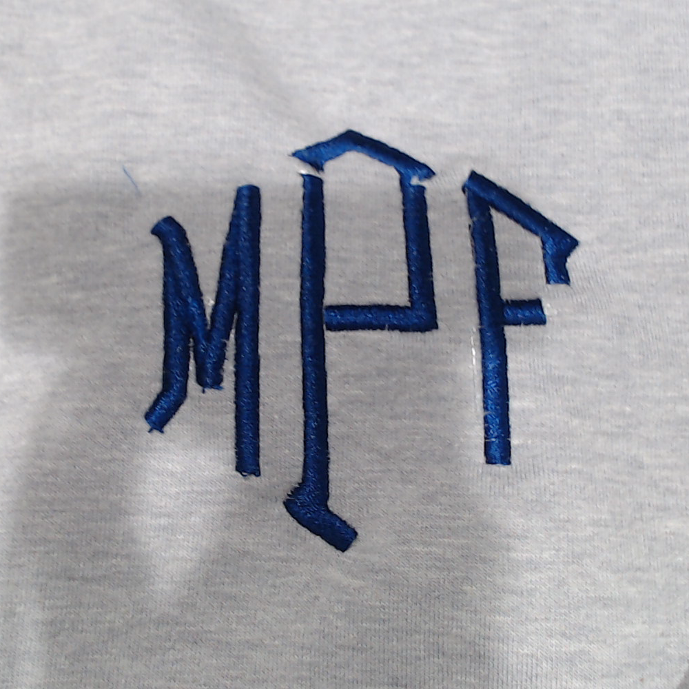 BLOOPER CLOTHING: Monogrammed Open Back Sweatshirt