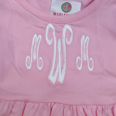 BLOOPER KIDS: Monogrammed Girls Ruffle Tunic Legging Set