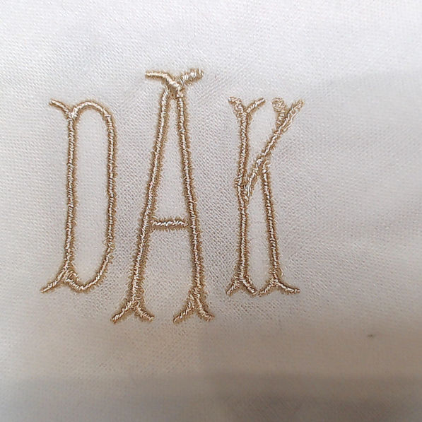 BLOOPER ACCESSORY: Monogrammed Men's Handkerchief