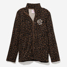 Monogrammed Fleece Jacket | Sable Cheetah