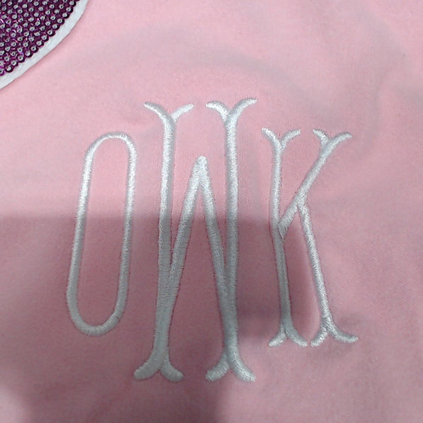 BLOOPER KIDS: Monogrammed Kids Sequin Hearts Sweatshirt