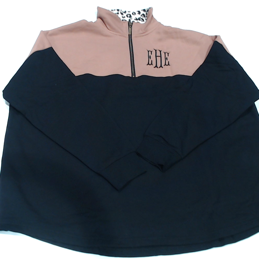 BLOOPER CLOTHING: Monogrammed Quarter Zip Sweatshirt